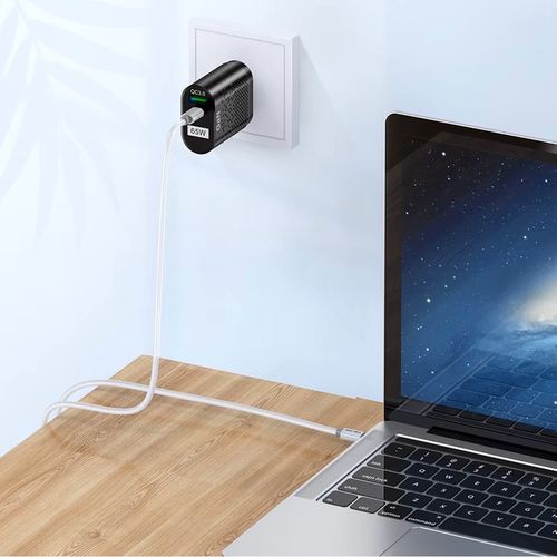 SZYBKA ŁADOWARKA SIECIOWA GaN 65W DO TELEFONU USB-C PD QC MOCNY ZASILACZ na Arena.pl