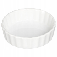 Forma do tartaletek ceramiczna 12,5 cm BIAŁA