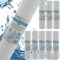 FILTR DO WODY WKŁAD SZNURKOWY 10" FILTRACJA 5 MIKRON PP5M 9 SZTUK USTM