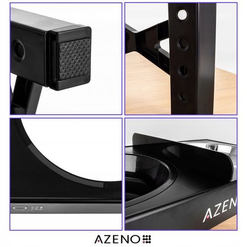 Miska dla Psa NA STOJAKU MISKA PODWÓJNA REGULOWANA DUŻA Spowalniająca 3w1 na Arena.pl