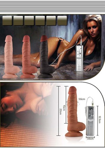 8.5"" Real Extreme Vibrating Dildo Flesh na Arena.pl