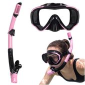 Zestaw do Snorkelingu Maska i Fajka z Zaworem Okulary do Nurkowania z Rurką