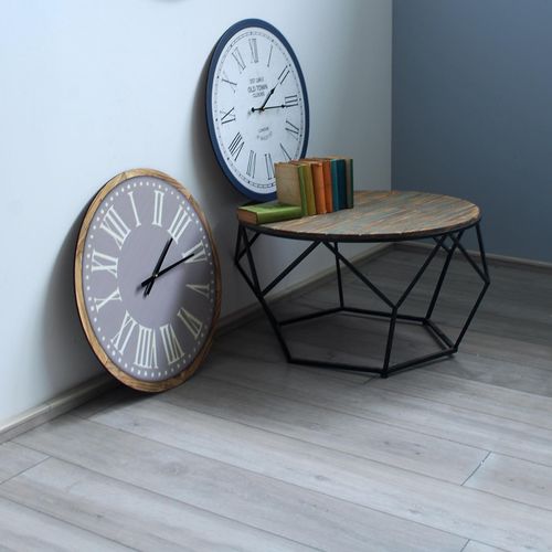ZEGAR ŚCIENNY retro MONDEX kremowy 60 cm na Arena.pl