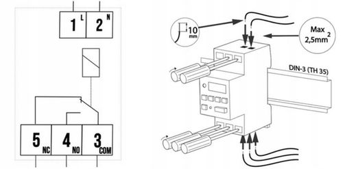PROGRAMATOR ZEGAR CZASOWY TYGODNIOWY TH35 230V na Arena.pl