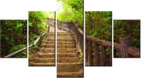 75CM 120 OBRAZ 5 ELEM SCHODAMI GÓRĘ ŚCIENNY DRUK