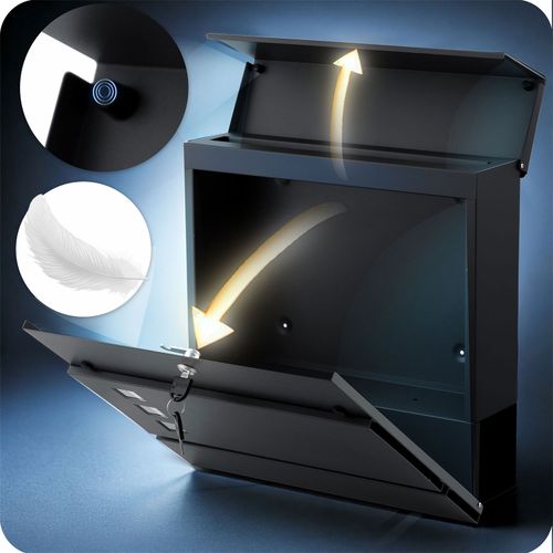 Skrzynka na listy 37x37x10,5 cm antracyt HM-863 na Arena.pl