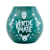 Tykwa Ceramiczna z logo Verde Mate - Winter Time 350 ml