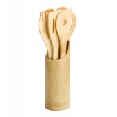Komplet narzędzi kuchennych 8 el. bambus 32 cm