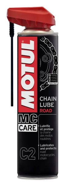 MOTUL CHAIN LUBE ROAD C2, BEZBARWNY smar do łańcucha, 400ml zdjęcie 1