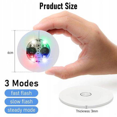 30 LED Coaster LED Naklejka Light Up Coasters 7 kolorów RGB LED na Party na Arena.pl