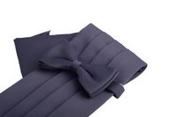 Pas smokingowy szary, stalowy