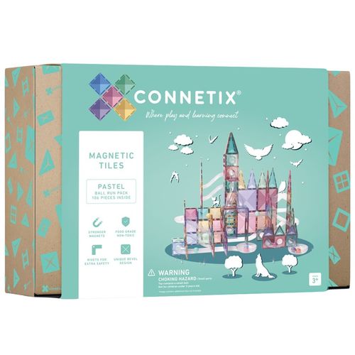 Connetix Duże magnetyczne klocki konstrukcyjne kulodrom Pastel 106 +gratis na Arena.pl