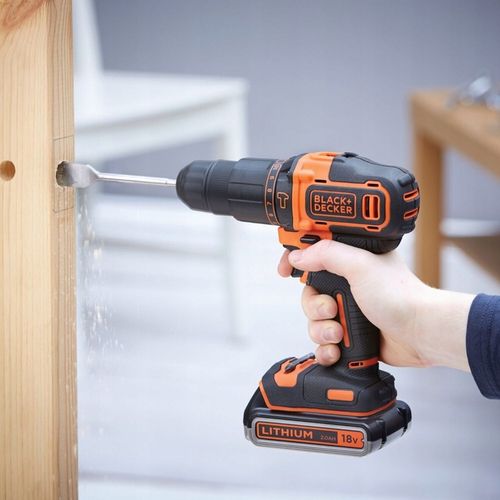 Black Decker Wiertarko wkrętarka udarowa 18V BDCHD18K1B2 2x 2,0Ah 40Nm na Arena.pl