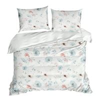 Pościel 200x220 + 70x80 x2 mikrowłókno kwiatowy akcent w sypialni