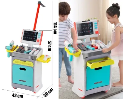 ZESTAW MAŁEGO LEKARZA STACJA MEDYCZNA PIELĘGNIARKA na Arena.pl