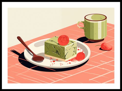 Plakat 59,4x42cm Deser Matcha na Arena.pl