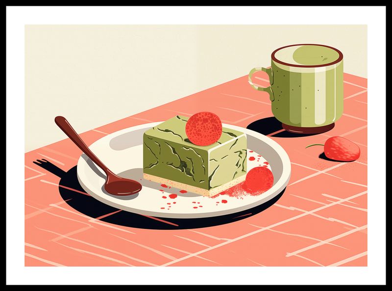 Plakat 59,4x42cm Deser Matcha zdjęcie 3