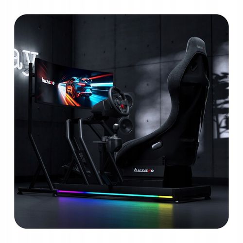 Kokpit Wyścigowy Stelaż gamingowy do simracingu Huzaro Speed 9.0 150 kg na Arena.pl