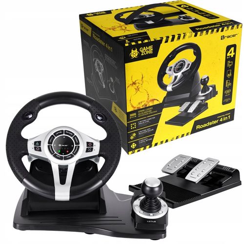 2 x Kierownica do gier z pedałami 4w1 PS4 PC PS3 XBOX ONE BIEGI DO KOMPUTER na Arena.pl