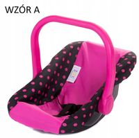 NOSIDEŁKO dla lalek 3w1 FOTELIK SAMOCHODOWY BUJAK NOSIDŁO dla lalki