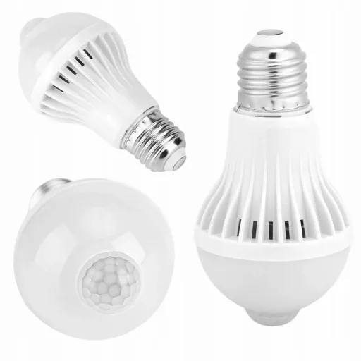 Żarówka LED E27 5W z czujnikiem ruchu i zmierzch zdjęcie 1