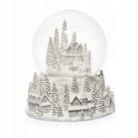 Szklana Kula Śnieżna z Pozytywką Dekoracja Świąteczna Prezent miasto śnieg