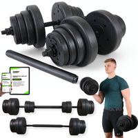 HANTLE BITUMICZNE REGULOWANE 40KG SZTANGA, ZESTAW HANTLI 2X20KG KUDDA