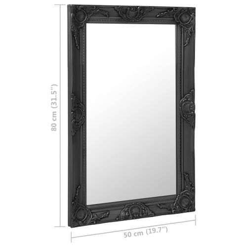 Lustro Ścienne W Stylu Barokowym, 50X80 Cm, Czarne na Arena.pl