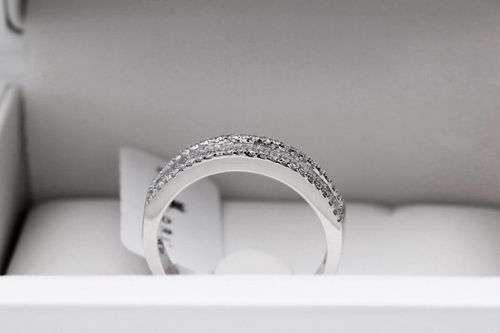 Złoty pierścionek PBD0759 - Diament na Arena.pl