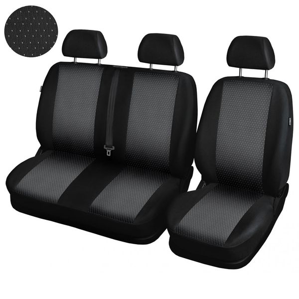 Pokrowce MIAROWE do Ford Transit Custom bus 3os 2+1 2012-2017r. Practic PR1 zdjęcie 1