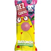 BE RAW BATONIK BATON Guma balonowa 25g bez dodatku cukru
