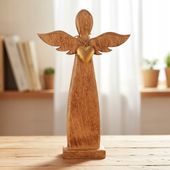 Figurka drewniana anioł 42 cm