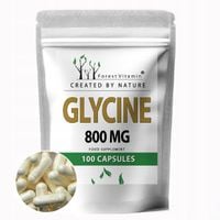 Glicyna 800mg 100kap Kwas aminooctowy AMINOKWAS SUPER SEN REGENRACJA JAKOŚĆ