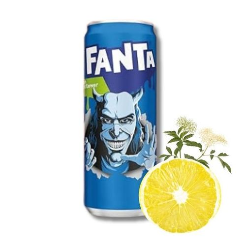 Fanta lemon z kwiatem czarnego bzu napój gazowany o smaku lemon elderflower w puszce 330ml na Arena.pl