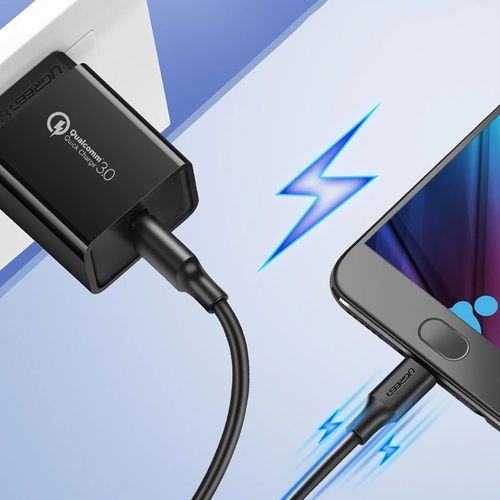 kabel przewód micro usb - usb-a 25cm - czarny na Arena.pl