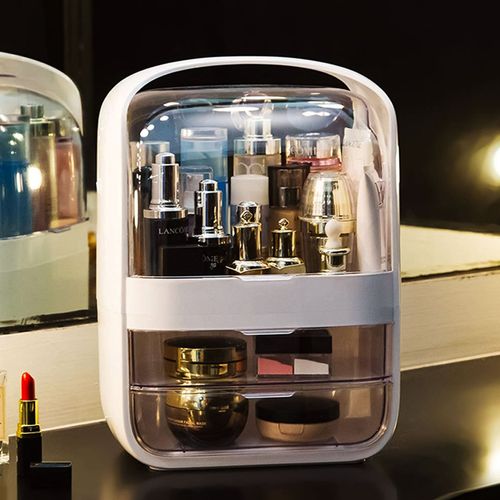 Organizer Na Kosmetyki Skrzynka Z Szufladami - Białe na Arena.pl