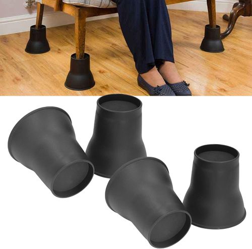 Podnośniki do mebli plplaaoo 6 cali do podnoszenia łóżka sofy 4 szt. czarne na Arena.pl