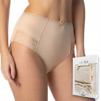 Figi MAJTKI damskie BAWEŁNIANE z wysokim stanem 2-PAK 2 pary LAMA 4000MD XL