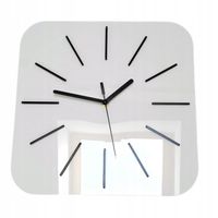 Zegar Ścienny Akrylowy Hipnotic 30cm biały White Okrągły Kwarcowy
