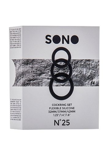 no.25 - cockring set - black na Arena.pl