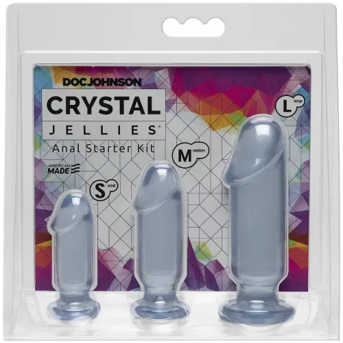 doc johnson crystal jellies zestaw startowy 3 elementy - rożne rozmiary na Arena.pl
