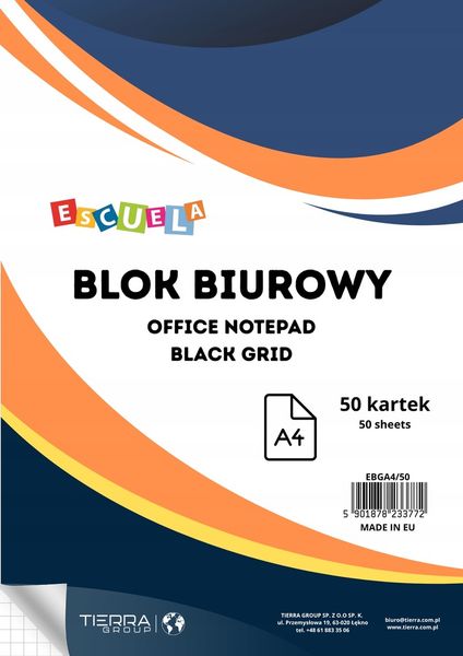 BLOK BIUROWY A4 50 # ESCUELA zdjęcie 1