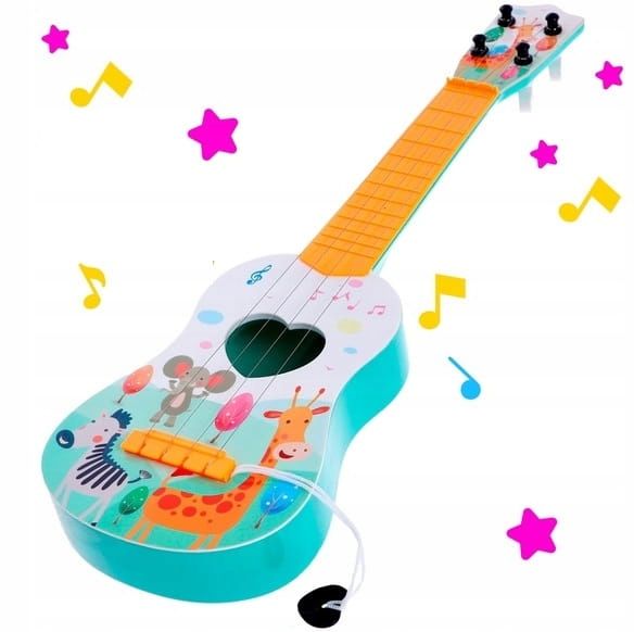 GITARA DLA DZIECI DUŻA 43CM UKULELE GRA INSTRUMENT zdjęcie 1