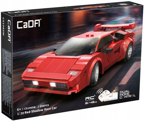 KLOCKI CADA AUTO SPORTOWE STEROWANE RC 1:20 RED SHADOW 328 EL. DUAL MODE na Arena.pl