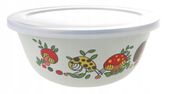 MISKA EMALIOWANA Stalowa Miseczka Kuchenna Mała Z POKRYWKĄ 16cm A1016