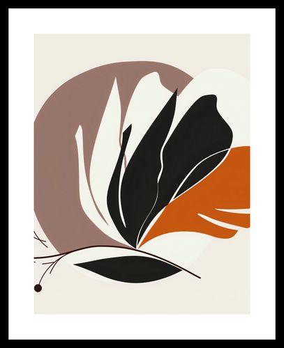 Plakat 50x65cm Elegancja Roślinna na Arena.pl