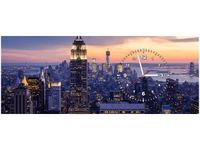 100X40CM ZEGAR ZEGAR ŚCIENNY PANORAMA MIASTA NOWY JORK OBRAZ