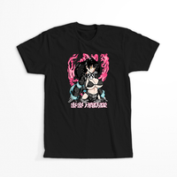 Koszulka Czarna Fire Force - WYBIERZ KOLOR KOSZULKI I FASON Damska XL