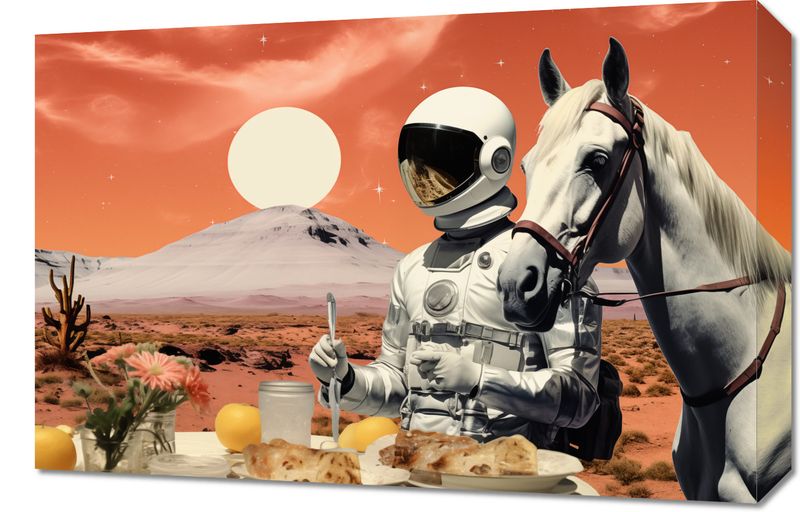 Obraz 60x40cm Obiad na Marsie zdjęcie 1