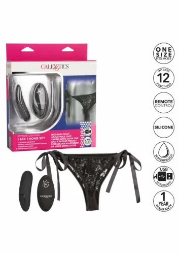 calexotics remote control lace thong set z bezprzewodowym sterowaniem na Arena.pl